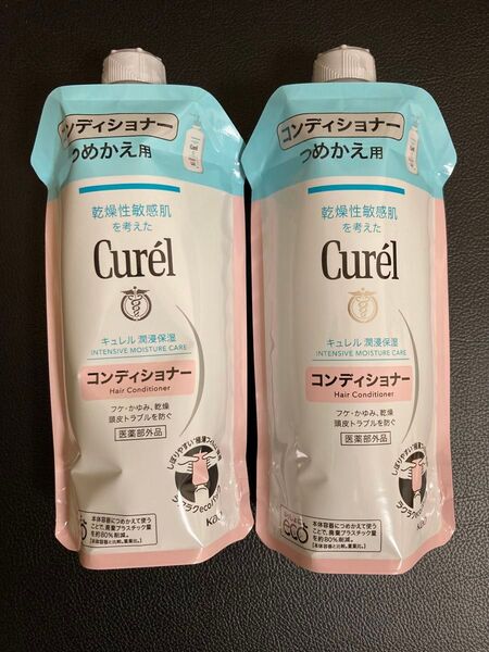花王 キュレル Curel コンディショナー 詰め替え つめかえ 340ml 2個 リフィル 検索用 シャンプー
