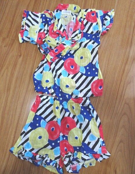 □ベビー服・子供服★90cm☆浴衣・甚平★上下セット★Ampersand アンパサンド★春夏秋