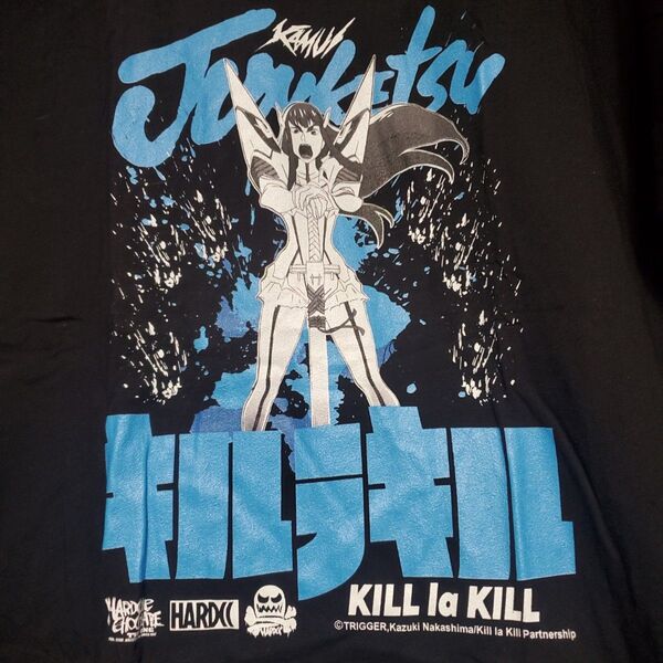 キルラキル Tシャツ XLサイズ 鬼龍院皐月 ブラック KILLLa KILL