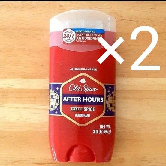 2個★オールドスパイス アフターアワーズ デオドラント 制汗剤 スパイス 85g Old Spice