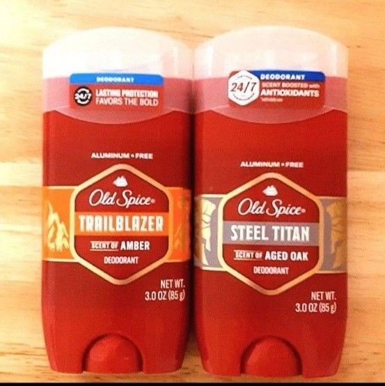 オールドスパイス トレイルブレザー&スチールタイタン デオドラント アンバー 85g 2個セット 制汗剤 Old Spice
