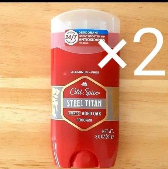 オールドスパイス スティールチタン デオドラント エイジドオーク 85g 制汗剤 Old Spice スチールタイタン 青 2個