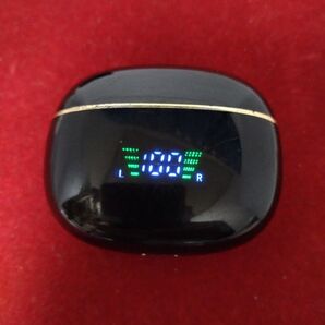 no034Bluetoothワイヤレスイヤホンケース ブラック 中古品