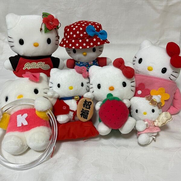 7500円が限界です 平成レトロ キティちゃん ぬいぐるみセット サンリオ ハローキティ ぬいぐるみ キティ