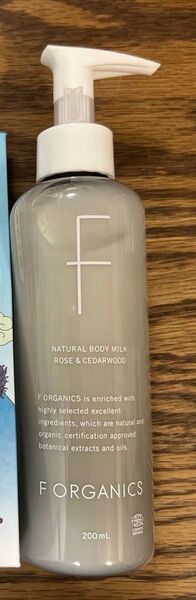 F ORGANICS エッフェ オーガニック ナチュラル ボディミルクN ローズ&シダーウッドの香り 200ml
