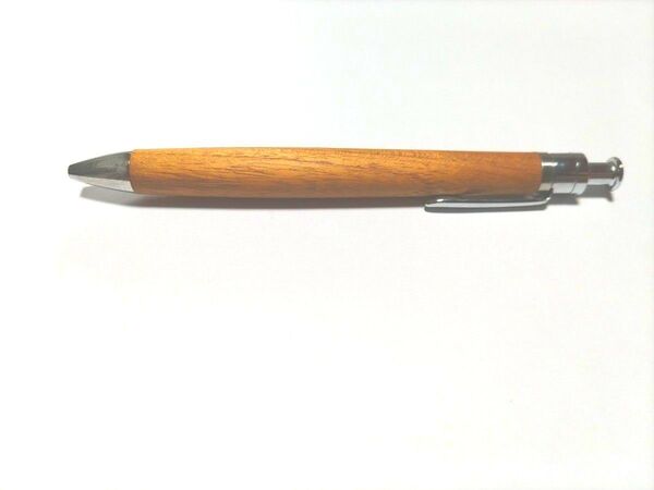 美品 工房楔 ノック式ボールペン ルーチェペン 御蔵島桑 島桑 金桑