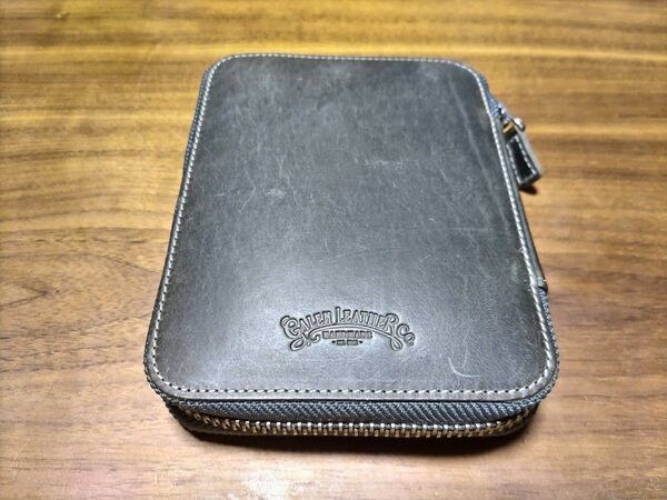 Galen Leather 10本挿しペンケース クレイジーホーススモーキー