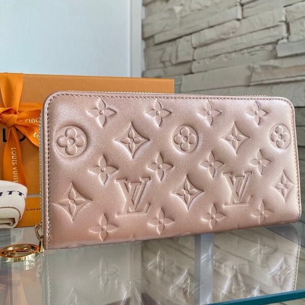 LouisVuitton 長財布(ラウンドファスナー) クッサン ローズゴールド ルイヴィトン