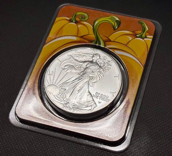 イーグル銀貨 純銀1オンス 不正開封防止パッケージ 2023年ハロウィン Silver Eagle 1oz In TEP