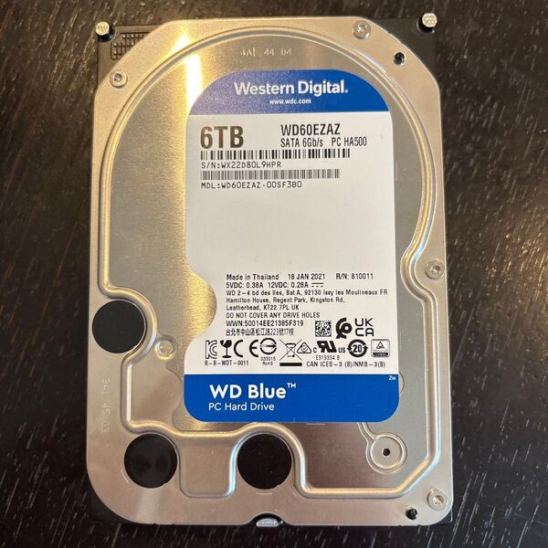 Western Digital 6TB HDD WD60EZAZ