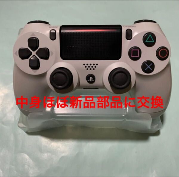 PS4 DUALSHOCK4 ワイヤレスコントローラー 後期型 純正品 完動品 美品 新品部品多数 分解清掃調整済み