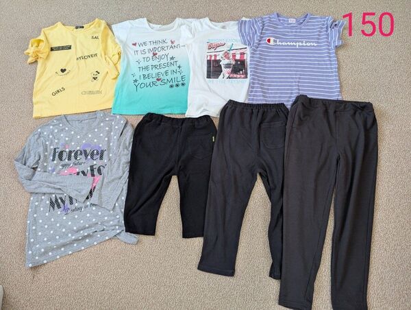 まとめ売り 150 Tシャツ ハーフパンツ 半袖 ロングパンツ 七分丈パンツ