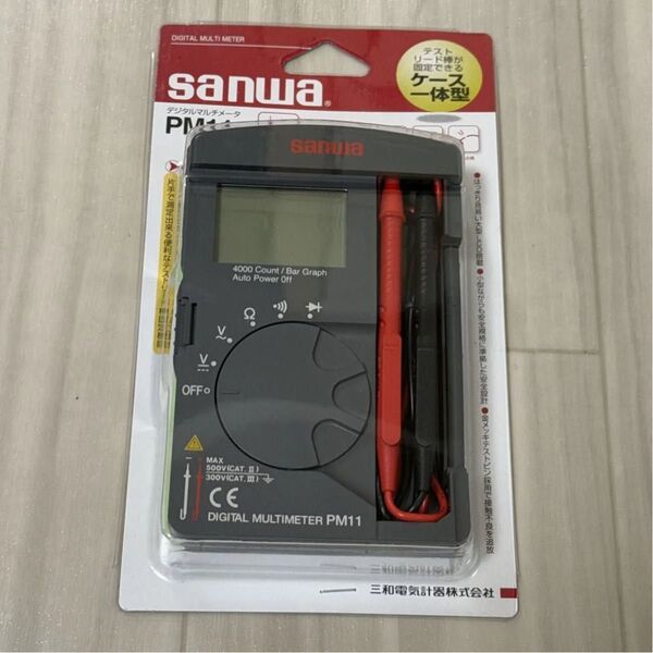 三和電気計器 サンワ SANWA サンワ PM11 ポケット型デジタルマルチメータ 三和電気計器 SANWA