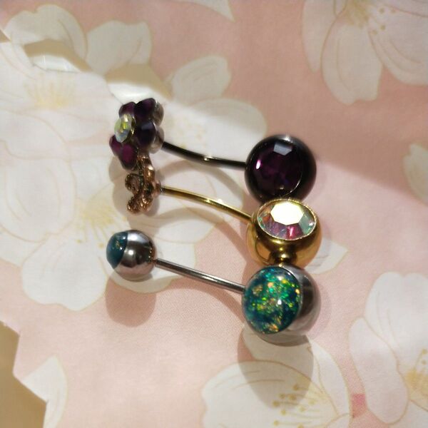 へそピアス18G 3点セット まとめ売り