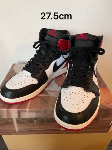 NIKE AIR JORDAN 1 レトロ ジョーダン1 つま黒 未使用