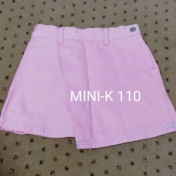 【MINI-K】ピンク　スカート　背面フリル サイズ:110