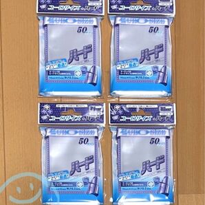 【カードスリーブ】ホビーベース カードアクセサリーコレクション ユーロサイズ・ハード(50枚入)×4個