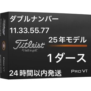 タイトリスト プロV1 PROV1 ゴルフボール 2025年モデル ダブルナンバー 1ダース(12個)