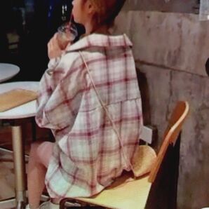 チェック柄ブラウス 韓国ファッション