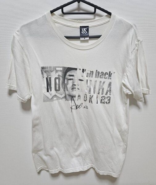 ヤクルトスワローズ 青木宣親 フェイス Tシャツ S 白/ホワイト NPB復帰記念 I’m back