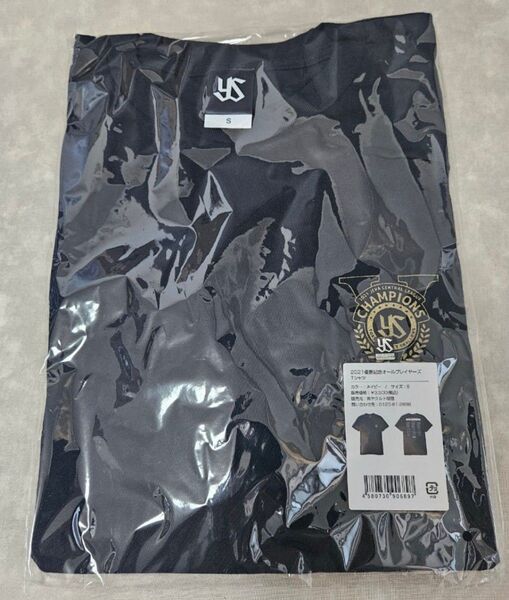 ヤクルトスワローズ 2021年 優勝記念 オールプレイヤーズ Tシャツ S 紺