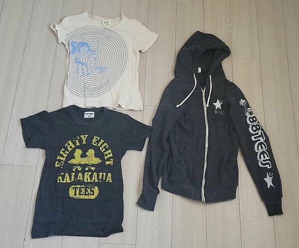 88 TEES エイティエイティズ Tシャツ パーカー ハワイ 3点セット