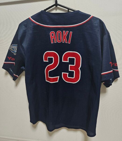 東京ヤクルトスワローズ 2023年 クルーユニフォーム 青木宣親 背番号入り S