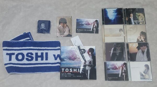 X エックスジャパン TOSHI グッズセット CD タオル 一部サイン入り