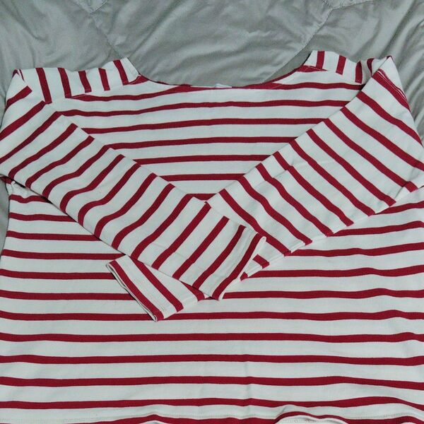SLOBE IENA ボートネック カットソー Tシャツ 赤白ボーダー 長袖