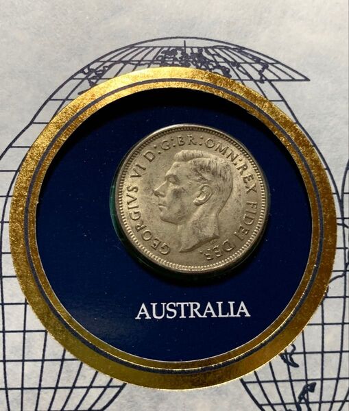 オーストラリア フローリン 記念銀貨 1951年 フランクリンミント 銀貨 古銭 外国銭 オーストラリア