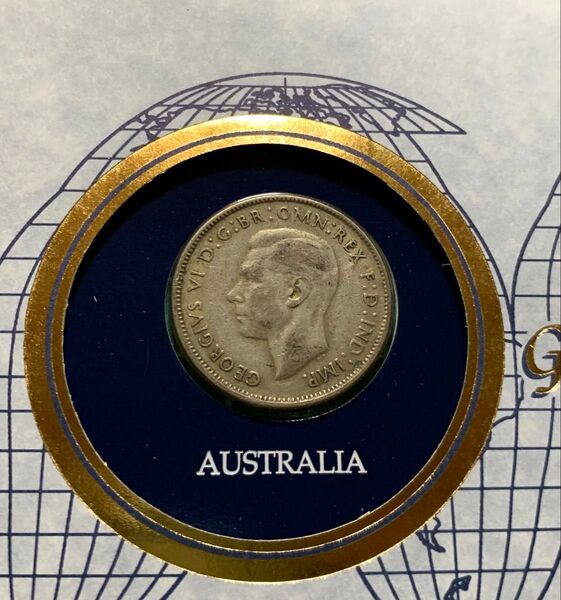 オーストラリア フローリン 銀貨 1947年 フランクリンミント 銀貨 オーストラリア 外国銭