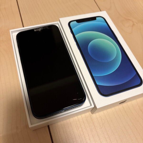 Apple iPhone 12mini ブルー本体(ガラスフィルム付き)