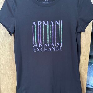 アルマーニエクスチェンジ/レディース/Tシャツ\\ブラック/Sサイズ/スパンコール/美品