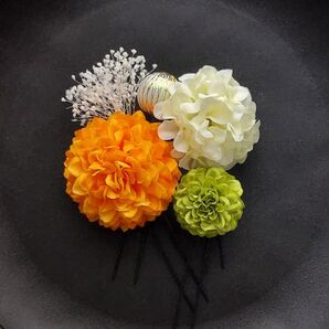 アーティフィシャルフラワー髪飾り 髪飾り 造花髪飾り