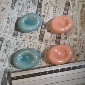 箸置き ピンク 青 エメラルドグリーン ブルー ニトリ