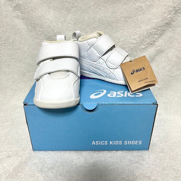 アシックス asics ホワイト スニーカー ファーストシューズ 12cm スクスク ユニセックス 美品