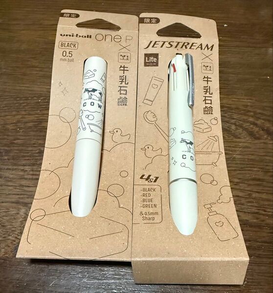 uni-ball one P & JETSTREAM ボールペン 2本セット 牛柄