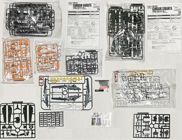 【未組立】HG 1/144 ガンダムサバーニャ & ガンダムハルート(最終決戦仕様追加パーツ・外箱無し)