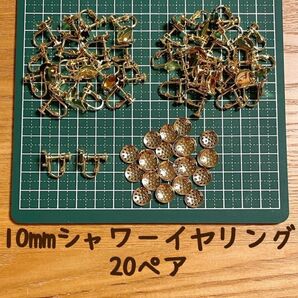 貴和製作所 10ミリ シャワー イヤリング 20ペア