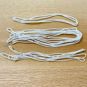 貴和製作所 ホワイト 樹脂パール 直径3mm×1本 / 2.5mm×4本 / 2mm×2本