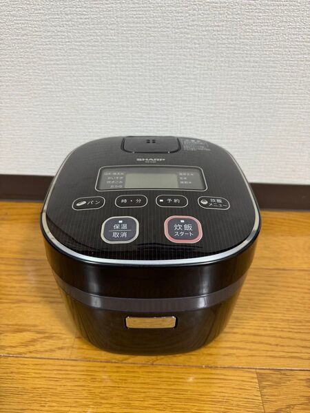 SHARP 炊飯器 KS-C5K-B 3合炊き ブラック