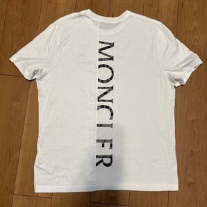 23SS MONCLER Tシャツ L ホワイト バックロゴ