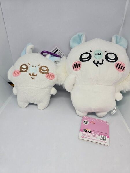 即日発送!ちいかわ しゃべる ボイス付きモモンガのぬいぐるみ がま口ポーチ セット