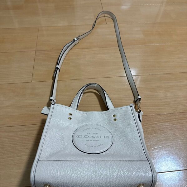 COACH ショルダーバッグ ホワイト C5268 アイボリー ショルダーストラップ レディースバッグ