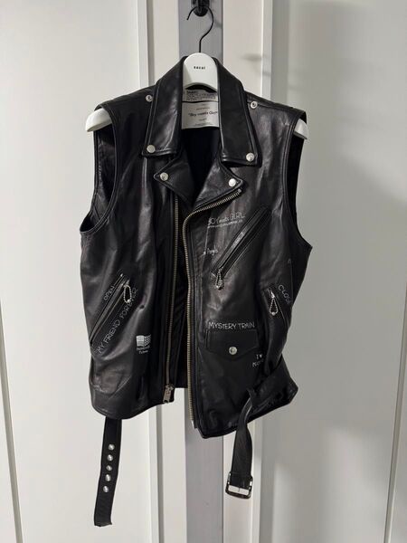 dairiku Hand Painted Double Leather Vest レザー ベスト ダブルライダースレザーベスト