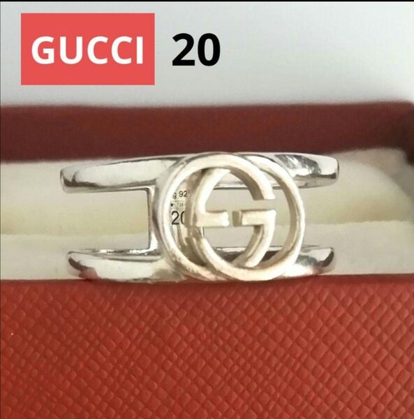 グッチ リング 20号 シルバー925 インターロッキングG ワイドリング GUCCI 指輪 ユニセックス クーポン