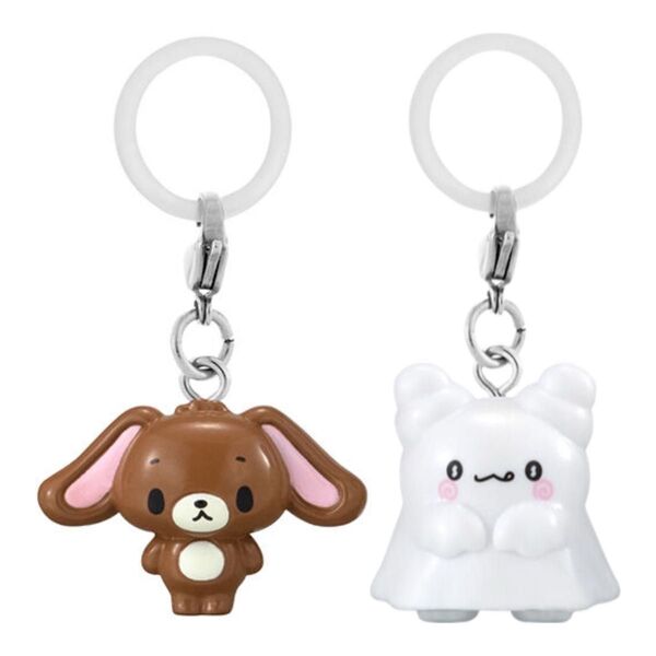 めじるしアクセサリー サンリオキャラクターズオールスターズ Part.2 くろうさ、はなまるおばけ各一点ずつ