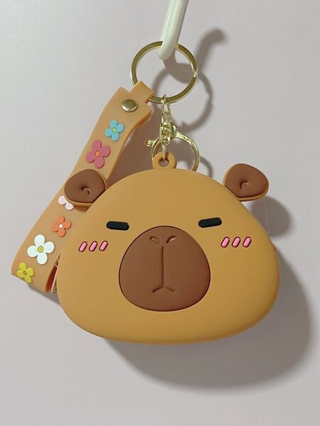新品カピバラキーホルダー 小銭入れ コインケース シリコン
