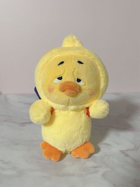 新品アップセットダック(レプリカ)エビぬいぐるみチャーム キーホルダー ぬいぐるみ
