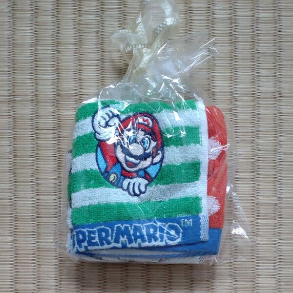 未使用 マリオハンドタオル 約35×34